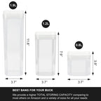 FurnitureXtra Stackable Airtight Food Storage Containers with Lids BPA Free