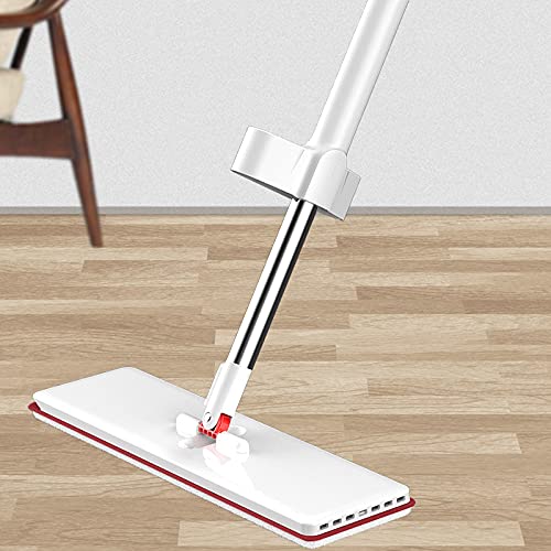 FurnitureXtra Self Squeez Microfiber Flat Floor Mop Wet and Dry with Reusable Mats for All Types Floors Bathrooms Kitchen and Pool