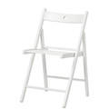 FurnitureXtra Solid Wood Folding Chairs, Indoor Outdoor Banquet Folding Chair Seating (White)