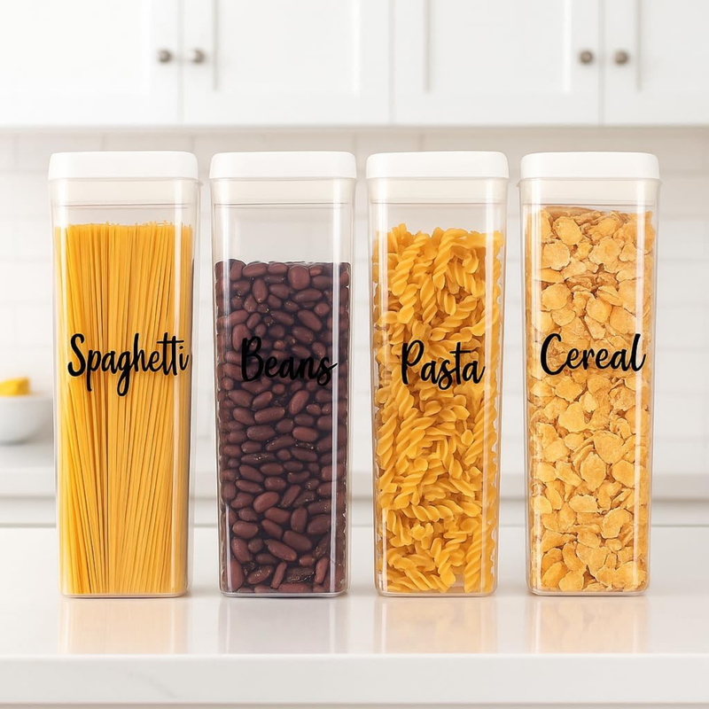 FurnitureXtra Stackable Airtight Food Storage Containers with Lids BPA Free