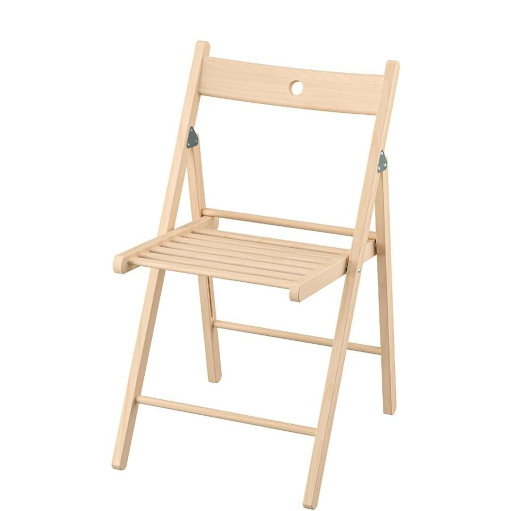Solid Wood Folding Chairs, Indoor Outdoor Banquet Folding Chair Seating (Beech)