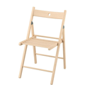 Solid Wood Folding Chairs, Indoor Outdoor Banquet Folding Chair Seating (Beech)