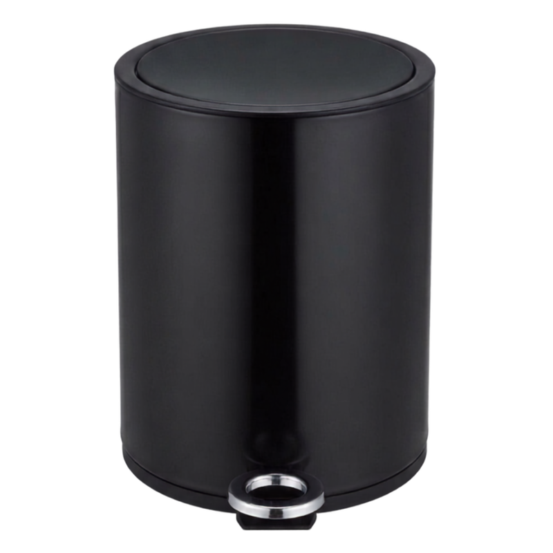 Modern Style Powder Coated Soft Close Pedal Bin, Plastic Inner bucket, ABS lid Shinny Finish