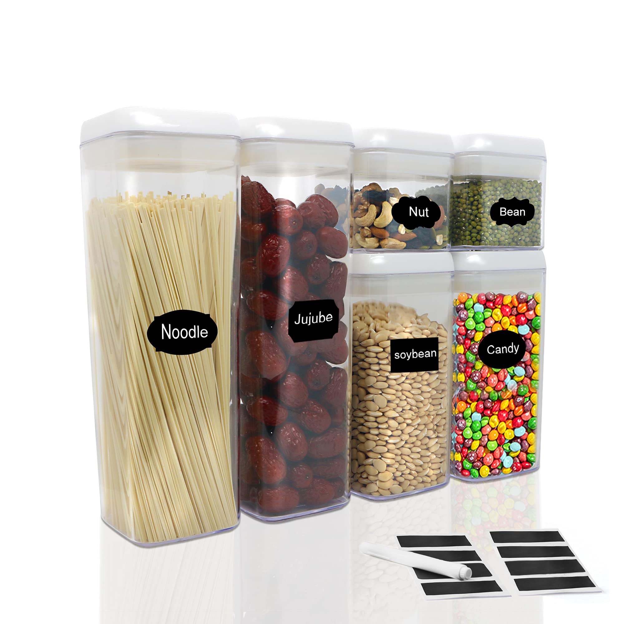 FurnitureXtra Stackable Airtight Food Storage Containers with Lids BPA Free