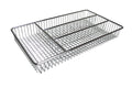FurnitureXtra Deluxe Stainless Steel Cutlery Tray – Chrome, 32×18.5×4 cm | Organiser for Kitchen Drawers