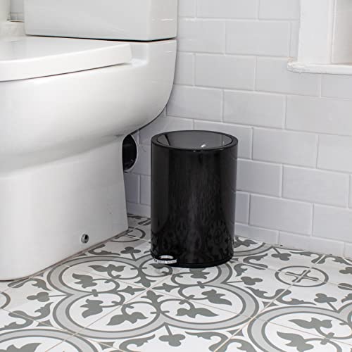 FurnitureXtra™ Modern Style Powder Coated Soft Close Pedal Bin, Plastic Inner bucket, ABS lid