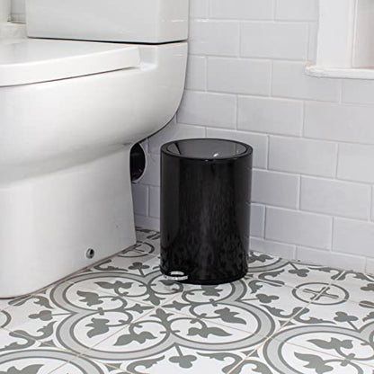 FurnitureXtra™ Modern Style Powder Coated Soft Close Pedal Bin, Plastic Inner bucket, ABS lid