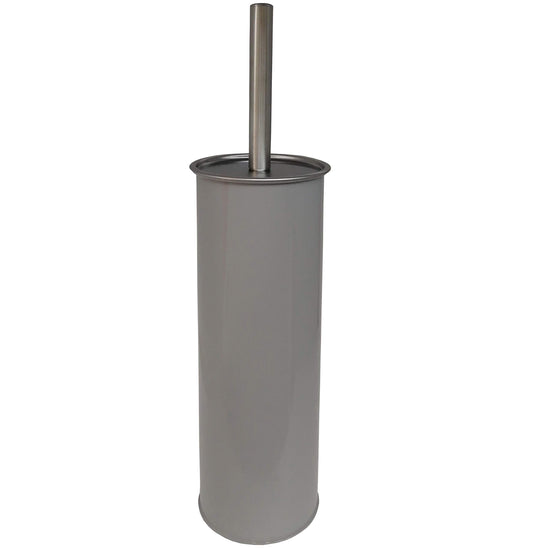 FurnitureXtra Classic Style Powder Coated Epoxy Steel Toilet Brush Holder (Black)