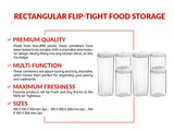 FurnitureXtra Stackable Airtight Food Storage Containers with Lids BPA Free