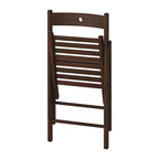 FurnitureXtra Solid Wood Folding Chair – Indoor & Outdoor Seating, Brown, Durable & Space-Saving