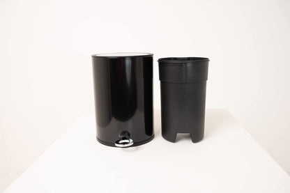 FurnitureXtra™ Modern Style Powder Coated Soft Close Pedal Bin, Plastic Inner bucket, ABS lid