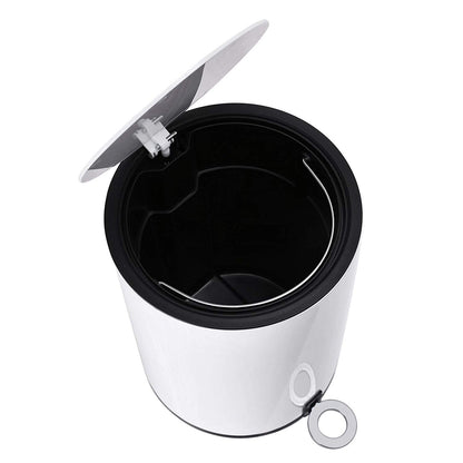 FurnitureXtra™ Modern Style Powder Coated Soft Close Pedal Bin, Plastic Inner bucket, ABS lid