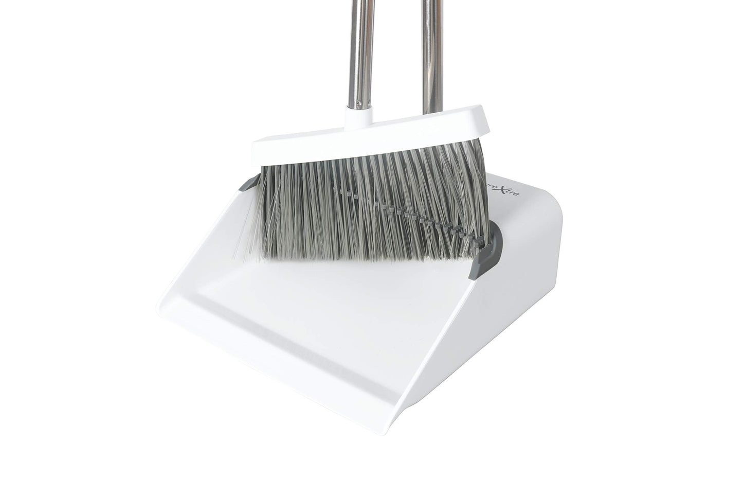 FurnitureXtra Long Handled Dustpan and Brush Combo Sets Upright Dustpan with Long Handled Broom for Indoor and Outdoor floor Sweeping