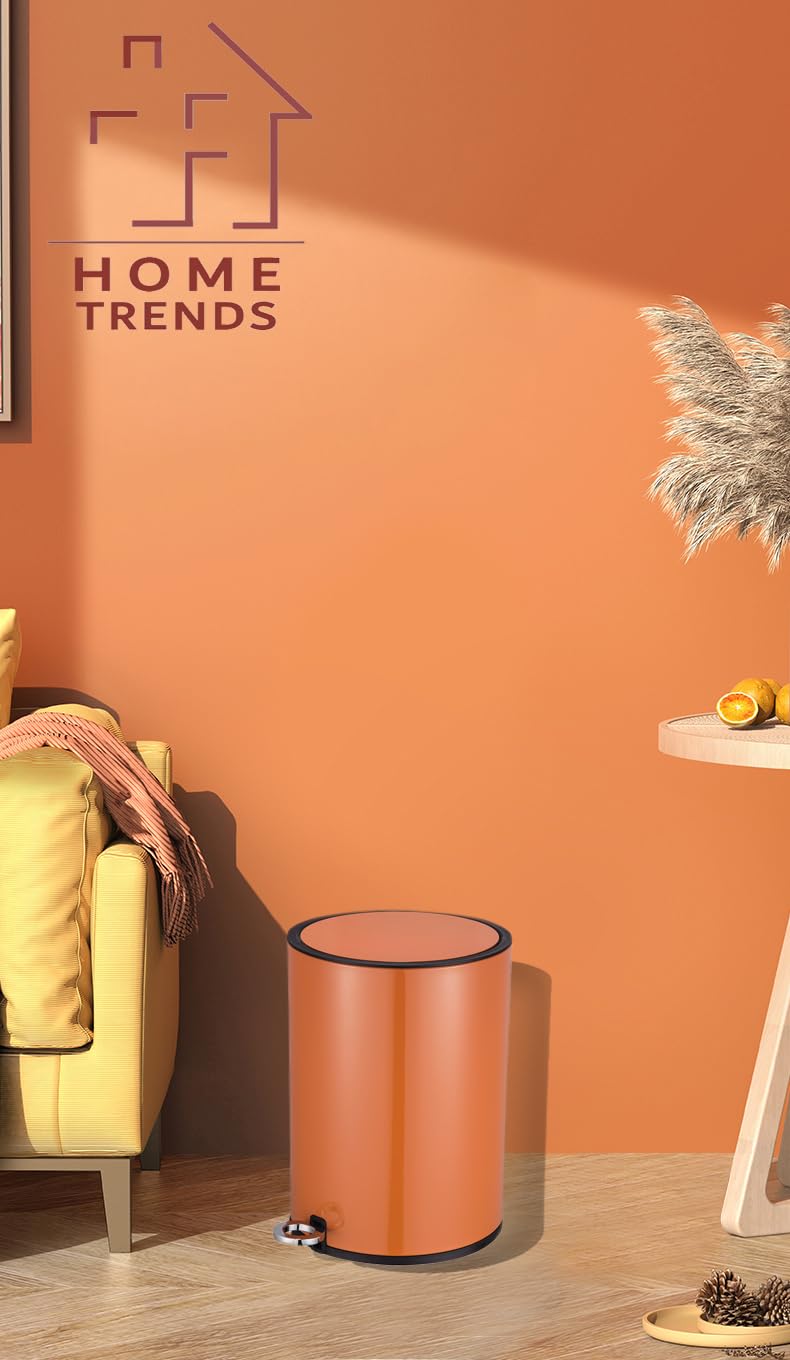 FurnitureXtra™ Modern Soft-Close Pedal Bin – Powder-Coated, Removable Inner Bucket & ABS Lid