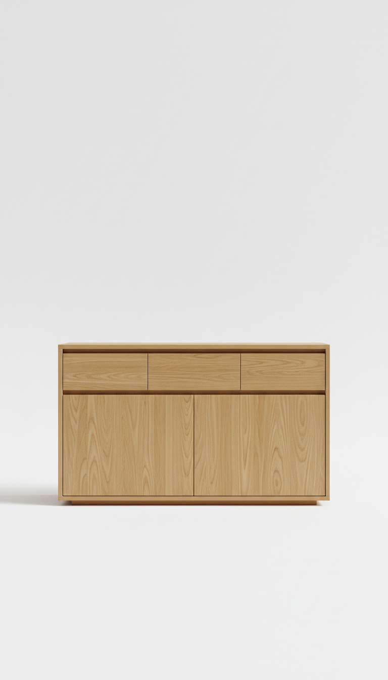 Solid Wood Storage Sideboard