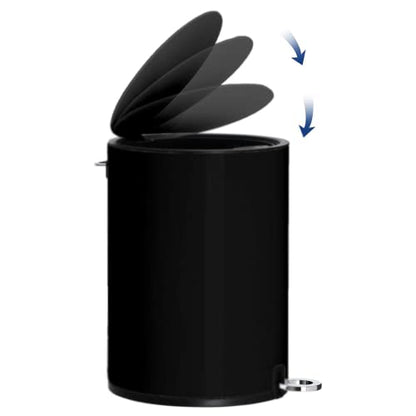 FurnitureXtra™ Modern Style Powder Coated Soft Close Pedal Bin, Plastic Inner bucket, ABS lid