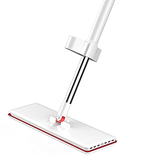 FurnitureXtra Self Squeez Microfiber Flat Floor Mop Wet and Dry with Reusable Mats for All Types Floors Bathrooms Kitchen and Pool