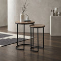 Marlow Round Nesting Tables – Sonoma Oak