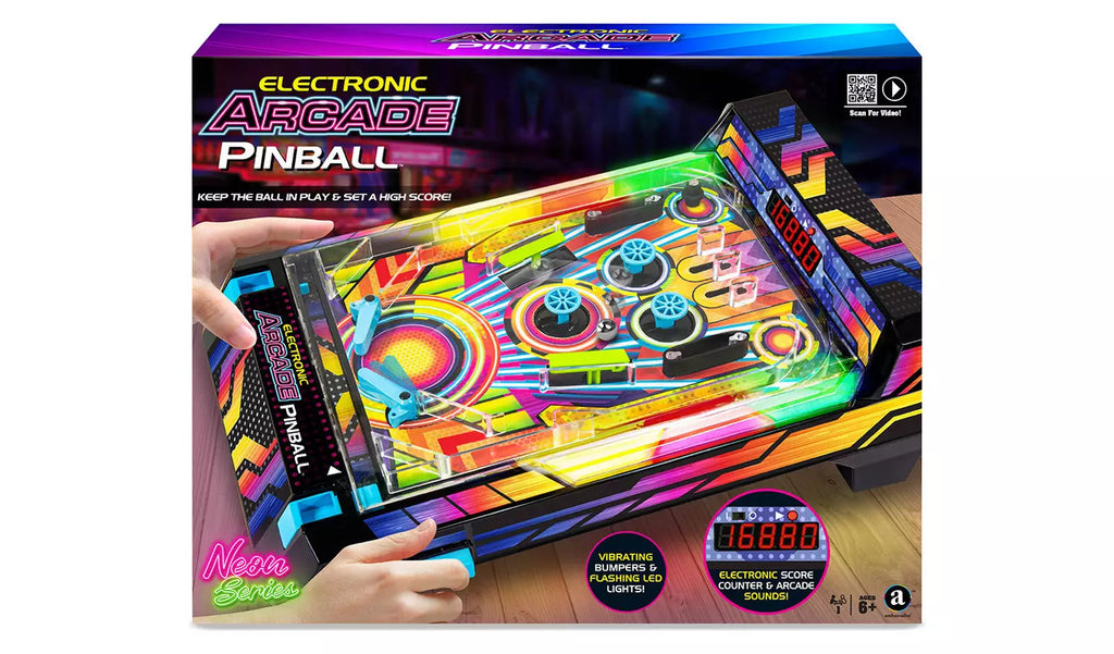 Electronic Arcade Pinball 2.0 Tabletop Game – Mini Arcade for Kids & Adults