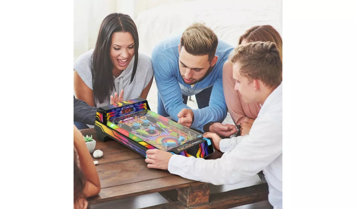 Electronic Arcade Pinball 2.0 Tabletop Game – Mini Arcade for Kids & Adults