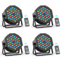 4/8PCS 36LEDs RGB Par Lights Remote & DMX Control Stage Light Effect Projector for Church Wedding Party Club Music Live
