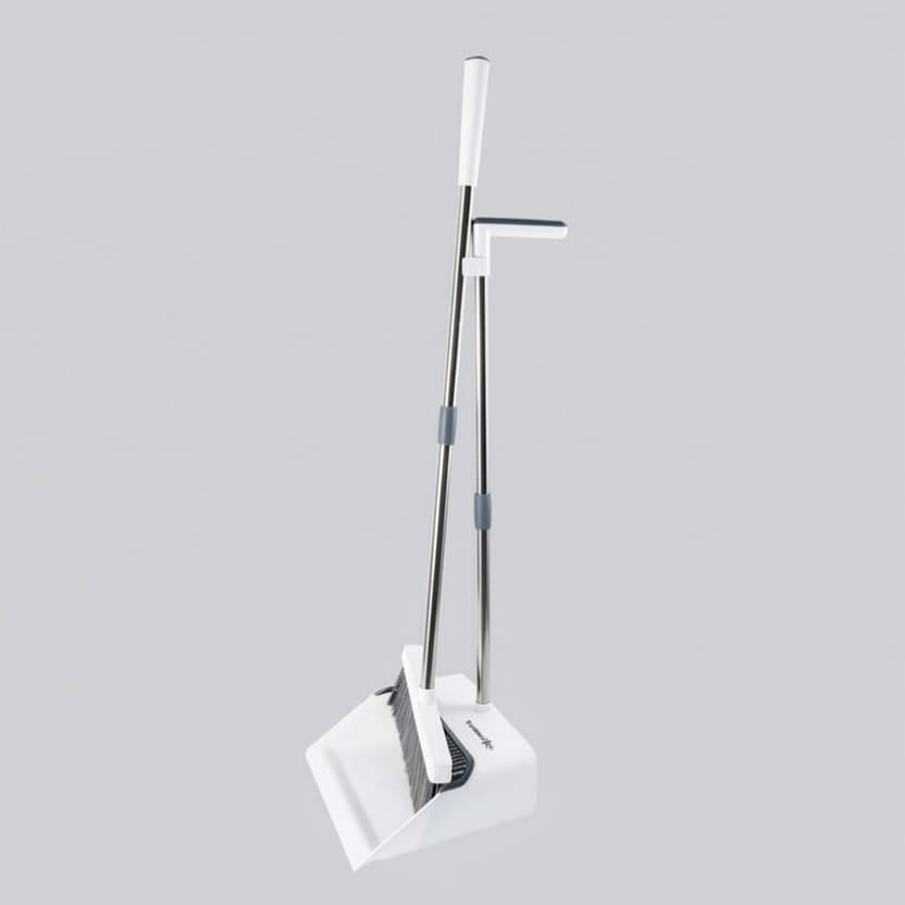 FurnitureXtra Long-Handled Dustpan & Brush Set – Upright Broom for Indoor & Outdoor Use