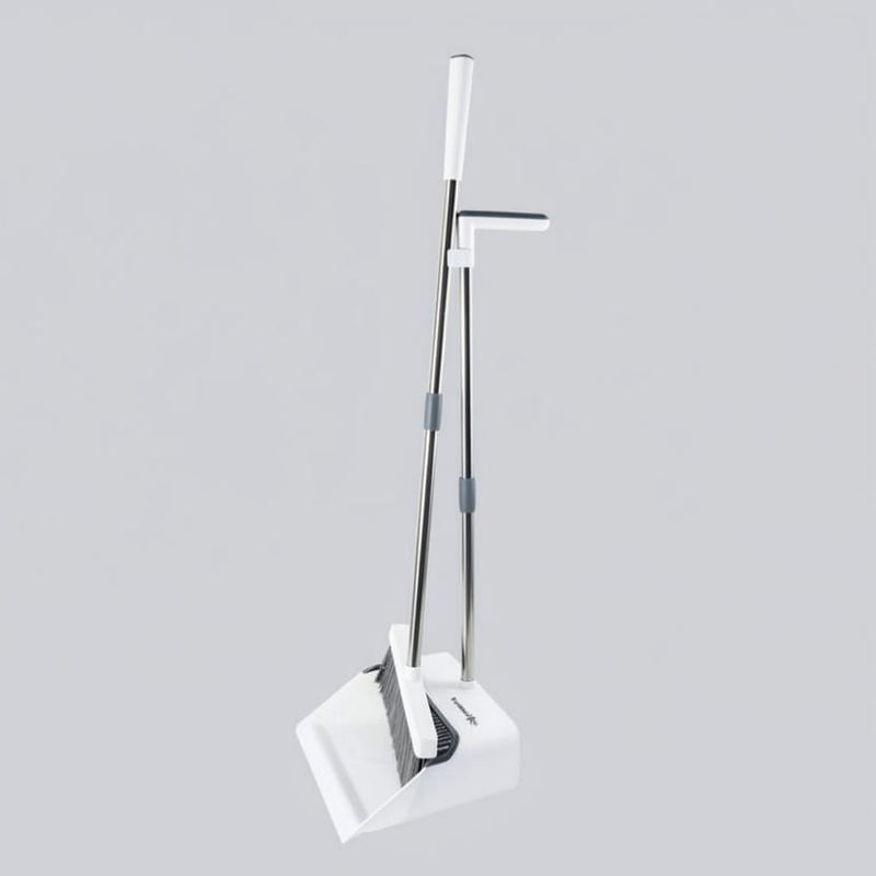 FurnitureXtra Long-Handled Dustpan & Brush Set – Upright Broom for Indoor & Outdoor Use