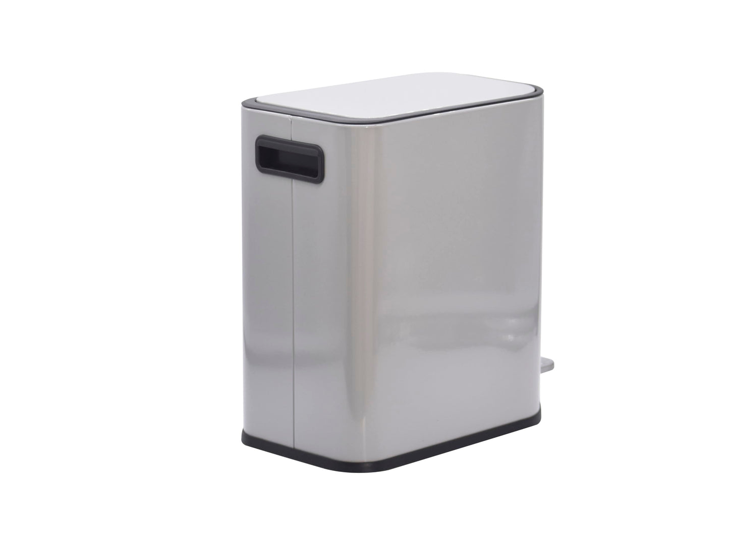 FurnitureXtra™ Modern Style Powder Coated Soft Close Pedal Bin, Plastic Inner bucket, ABS lid