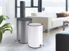 Space-Saving Pedal Bin with Inner Bucket & Carry Handle – 3L 5L 6L Kitchen/Bathroom