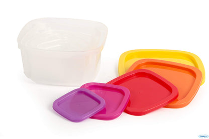 FurnitureXtra Food Container Set Store Veg Fruit Sandwiches Packed Lunch 5 Pack