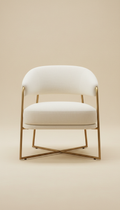 Brushed Gold Accent Chair