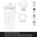 FurnitureXtra Stackable Airtight Food Storage Containers with Lids BPA Free