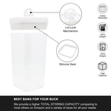 FurnitureXtra Stackable Airtight Food Storage Containers with Lids BPA Free