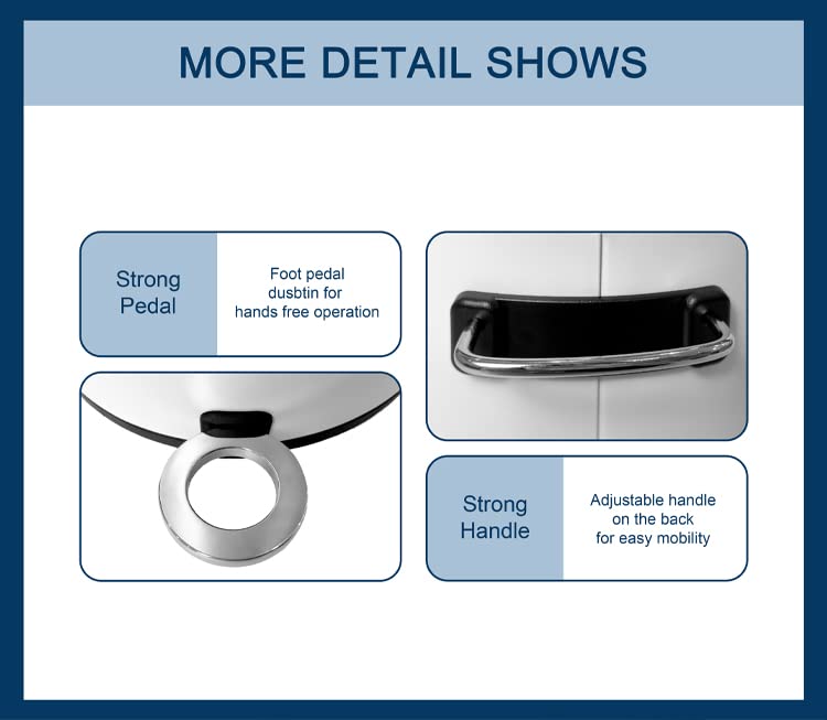 FurnitureXtra™ Modern Soft-Close Pedal Bin – Powder-Coated, Removable Inner Bucket & ABS Lid