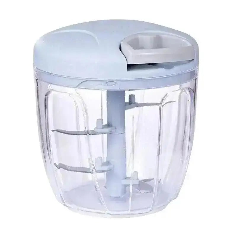 Manual Rotary Garlic & Vegetable Chopper – 500ml/900ml Hand-Powered Food Processor for Kitchen Prep