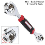 48-in-1 Universal Socket Wrench – 360° Rotating Head Multi-Tool for Auto & Home Repair