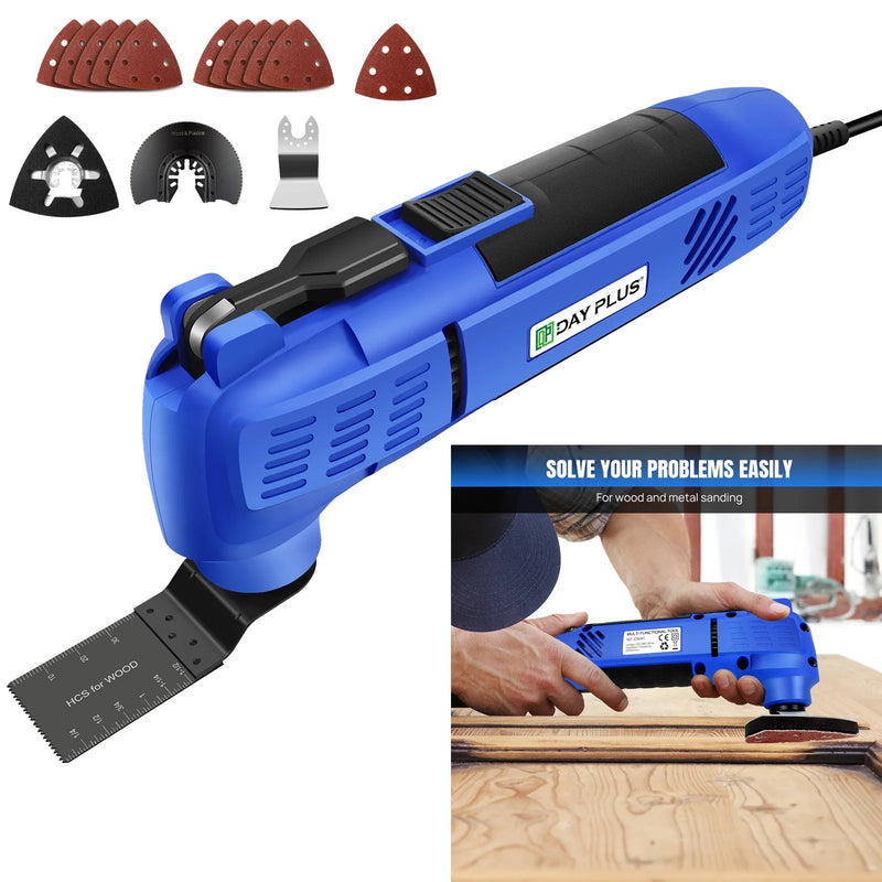 Fingey Oscillating Multi Tools, 3800W 22000RPM Electric Corded Multi Tool, 3°Oscillation Angle for Cutting, Sanding, Scraping,Quick-fitars, Motorcycles, Bicycles & Sports Equipment