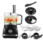 TopStrong 6-in-1 Food Processor 800W with 2L Bowl, 3 Speeds & Pulse – Chop, Slice, Shred & Knead Dough