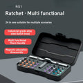 24-in-1 Magnetic Ratchet Screwdriver & Allen Wrench Set – Compact Multi-dlTool with T-Hane