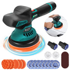 Electric Car Polishing Machine – Variable Speed Portable Buffer & Polisher with Dual Battery Set