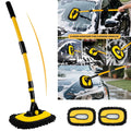 15° Arc Retractable Car Cleaning Brush | Extendable Microfiber Mop for RV, Truck & Camper