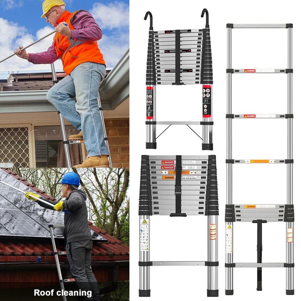 Telescopic Ladder Stainless Steel,load 150kg, Convenient Extendable ,For Pulling Walls, Changing Light Bulbs,Repairing Roofs,RV   4.8   160 Reviews   ౹   2,000+ sold