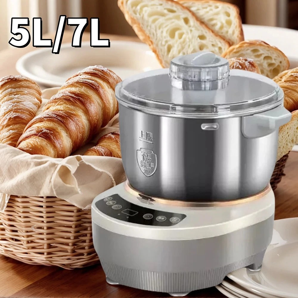 5L 7L Dough Kneading Machine Dough Maker Electric Stainless Steel Blender Flour Mixer Set with Fermentation Function