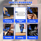 135W Rotary Tool Kit with 80pcs Accessories – Variable Speed 10000–32000 RPM Electric Multi Tool Grinder for Cutting, Drilling, Engraving, Polishing (Dremel Compatible)