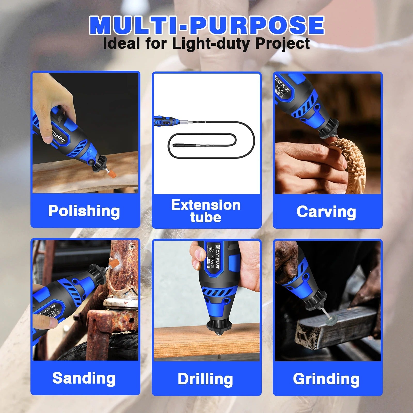 135W Rotary Tool Kit with 80pcs Accessories – Variable Speed 10000–32000 RPM Electric Multi Tool Grinder for Cutting, Drilling, Engraving, Polishing (Dremel Compatible)