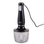 800W 4-in-1 Hand Blender Set – Professional Immersion Blender with Whisk, Chopper & Beaker – Black