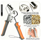 10mm Handheld Eyelet Punch Plier Kit – Heavy-Duty Grommet Tool for Leather, Fabric, Canvas & Tarps