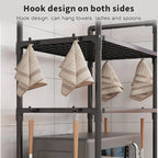 Kitchen Storage Organiser Rack – Heavy-Duty Countertop Shelf for Microwave, Oven & Kitchen Accessories