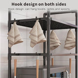 Kitchen Storage Organiser Rack – Heavy-Duty Countertop Shelf for Microwave, Oven & Kitchen Accessories