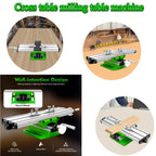 ALLSOME BG-6300 Compound Table Working Cross Slide Table Worktable for Milling Drilling Bench Multifunction Adjustable X-Y